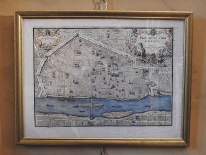ANCIENT ENGRAVING of the Plan of the city...