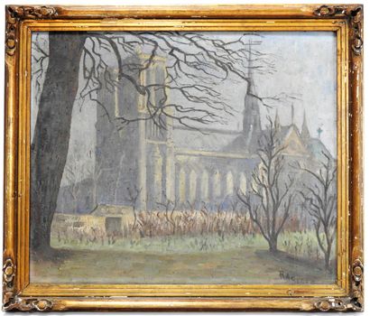 null Robert Antoine SERRE (1890-1963)

Vue de Notre Dame de Paris.

Huile sur toile....
