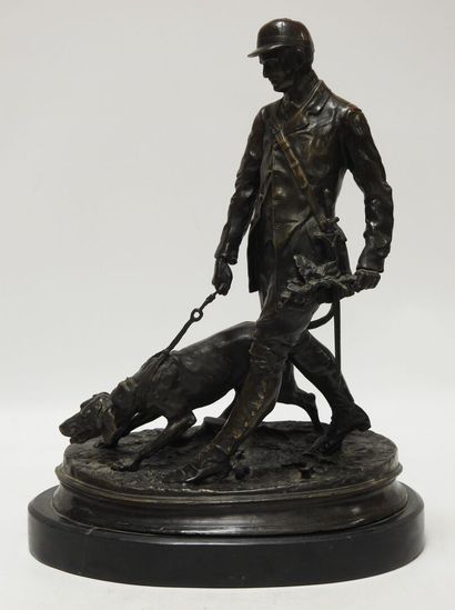 null Pierre-Jules MENE d'après

Valet de limier et son chien.

Epreuve en bronze...