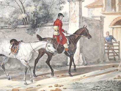 null Carl VERNET (1758-1836) after

The entrance to the stable.

Print in colors.

44...