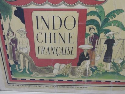 null Lucien BOUCHER (1889-1971) d'après: Indochine française. Affiche imprimée par...