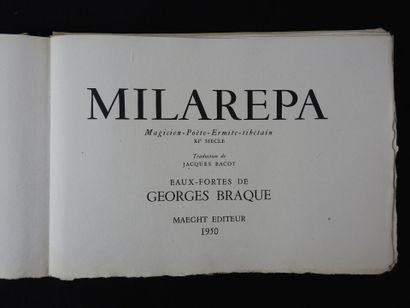null BRAQUE (Georges): Milarepa. Magician-Poet-Ermit-Tibetan. 11th century. Translation...