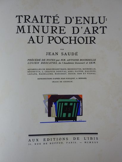 null [BENEDICTUS] - SAUDE (Jean). Treatise on the art of stencil illumination. Preceded...