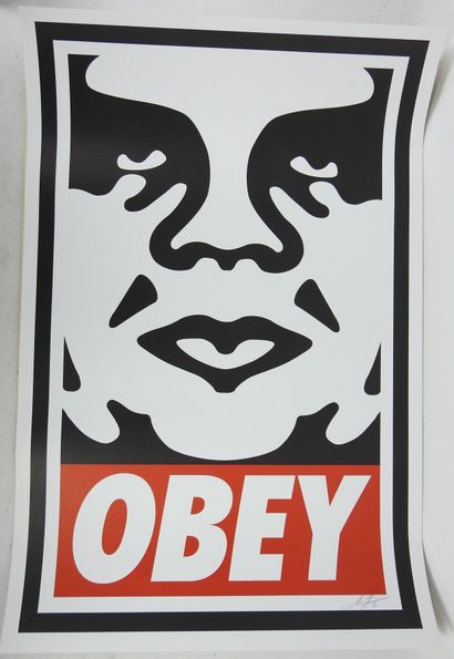 Shepard FAIREY (1970) : Obey icon. Sérigraphie...