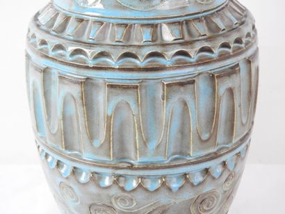 null Marius BESSONE (1929-2001) - Vallauris : Important vase en céramique à couverte...
