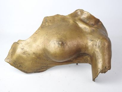 null Vassilakis TAKIS (1925-2019): Magnétique évidence. Sculpture en bronze à patine...