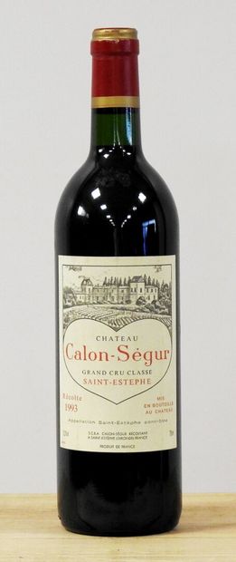 null 1 bouteilles
Château Calon-Ségur - 1993 - 3e GC Saint Estèphe 
Usures à l'é...