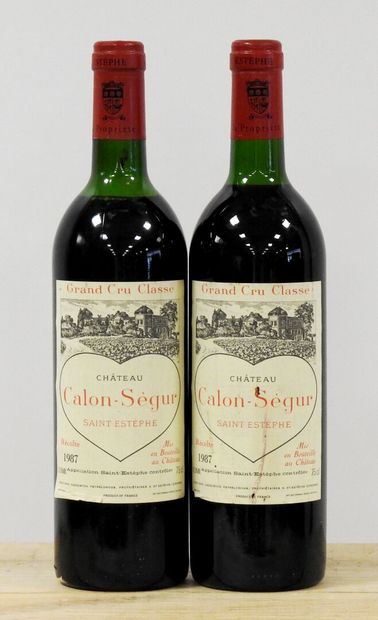2 bouteilles
Château Calon-Ségur - 1987 -...