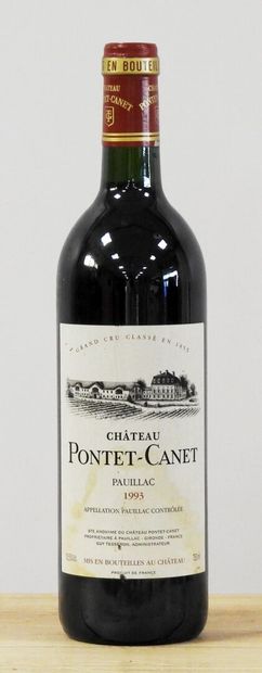 null 1 bouteille
Château Pontet-Canet - 1993 - 5e GC Pauillac
Usures à l'étiquet...