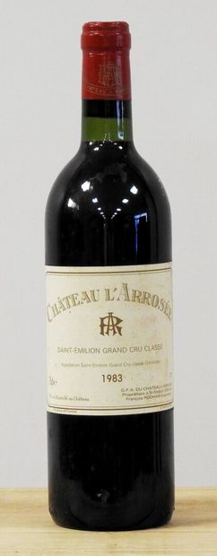 null 1 bouteille 
Château L'Arrosée - 1983 - GCC Saint Emilion
Usures à l'étique...