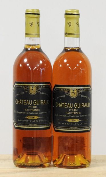 2 bouteilles
Château Guiraud - 1996 et 1997...