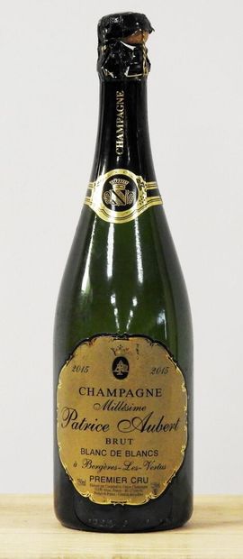 null 1 bouteille
Champagne Brut - Patrice Aubert - 2015.
Usures.
