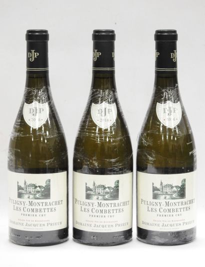 null 3 bottles Puligny-Montrachet Les Combettes. Domaine Jacques Prieur. 2016.