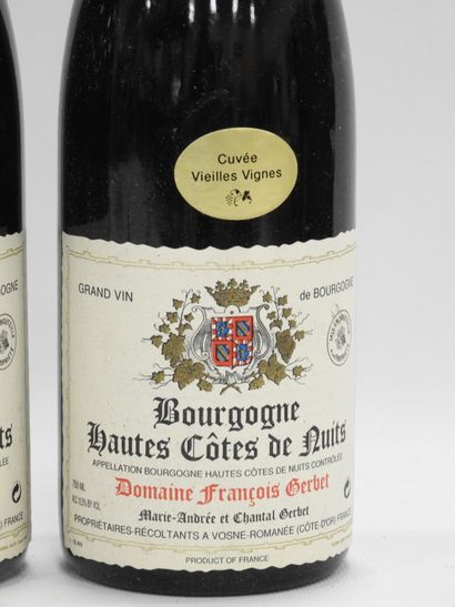 null 5 bottles Hautes Côtes de Nuits Domaine François Gerbet 1992