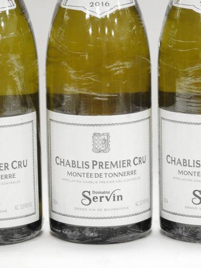 null 6 bottles Chablis Montée de Tonnerre Domaine Servin. 2016.