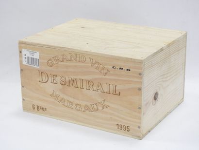 null 6 bottles Château Desmirail Margaux GCC 1995. Wooden case