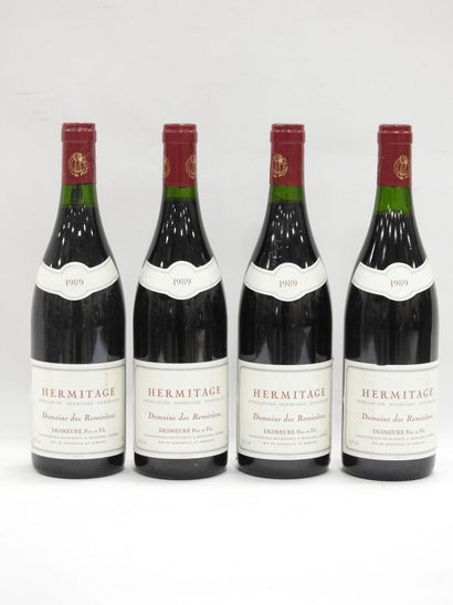 null 4 bottles Hermitage Domaine des Remizières, Desmeure Père & Fils. 1989