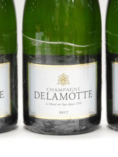 null 3 bottles Champagne Brut Blanc Delamotte.