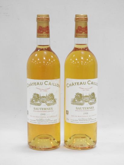 null 2 bottles Château Caillou Sauternes 1998
