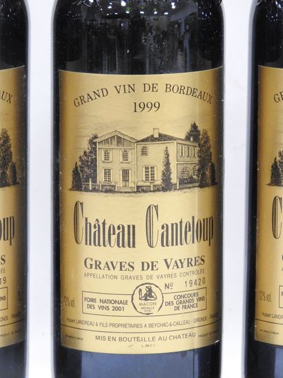 null 11 bottles Château Canteloup Grave de Vayres 1999. In cardboard box