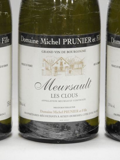 null 3 magnums Meursault les Clous Domaine Prunier et Fille. 2016.