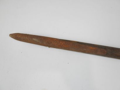 null FRANCE. Cavalry lance model 1816, triangular iron point with two dissymmetrical...