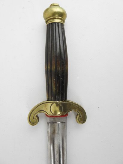 null FRANCE. Fireman's dagger called "dagger of fire" (1850) horn handle fluted,...