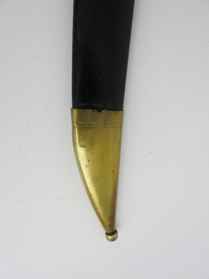 null FRANCE. Sabre briquet d'infanterie modèle 1767 à poignée en laiton moulé, lame...