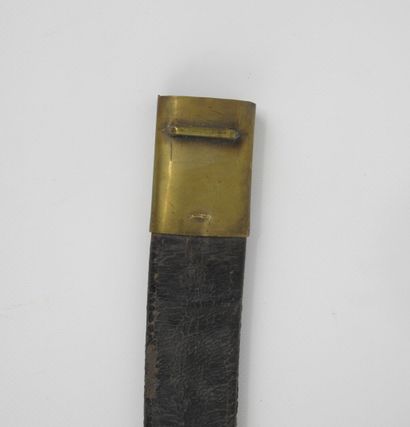 null FRANCE. Infantry lighter saber model AN XI with cast and stamped brass mount,...