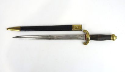 null FRANCE. Dague d'officier de pompier dit "poignard de feu" (1850) poignée en...