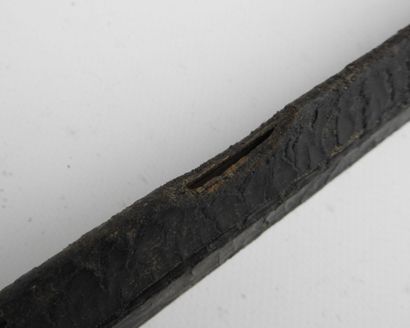null FRANCE. Glaive de sapeur pompier type 1831 à poignée en laiton moulée, lame...