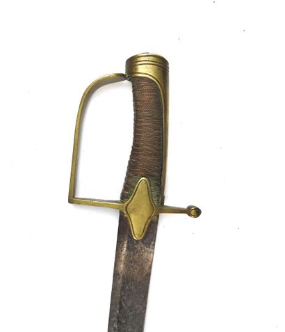 null FRANCE. Saber of the type 1792 of officer of hunter with horse, brass mounting,...