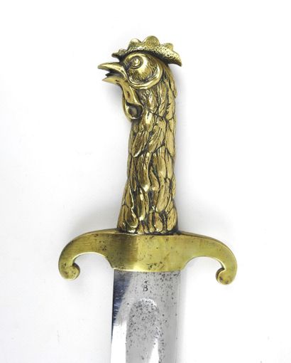 null FRANCE. Saber of the type of the sappers of the Constitutional Guard with brass...