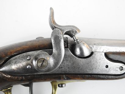 null FRANCE. Pistolet de cavalerie modèle AN XIII transformé à percussion, monture...