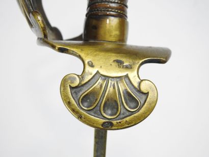 null FRANCE. HORSE GRENADIER SABRE of the IMPERIAL GUARD. Brass mounting, three-pronged...