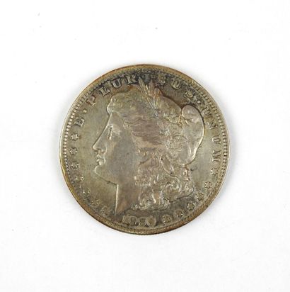 null ETATS-UNIS
1 Dollar 1889.
Av. E. PLURIEUS. UNUM. 1889. profil gauche.
Rv.UNITED....