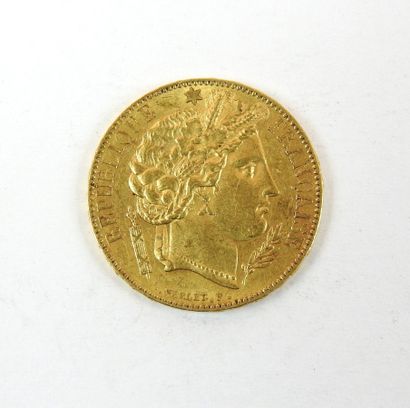 null FRANCE
20 francs or type Cérès 1850.
6.04g