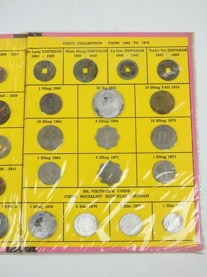 null INDOCHINE - ANNAM - VIETNAM
Série de 31 monnaies 1802 - 1976 Coins Collecti...