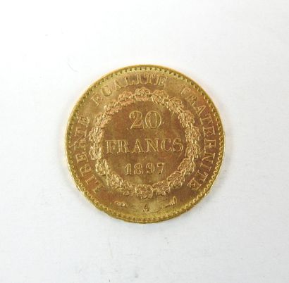null FRANCE
20 francs or type Génie1897
6.46g