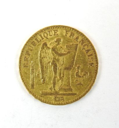 null FRANCE
20 francs or type Génie1849
6.46g