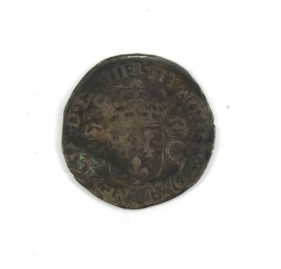 null Lot de cinq monnaies à trier dont un Teston de Charles IX pour Toulouse 1564...