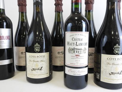 null 12 bouteilles dont Baron de Brane Margaux 2005, Lambrusco, Chateau Castelmerle...