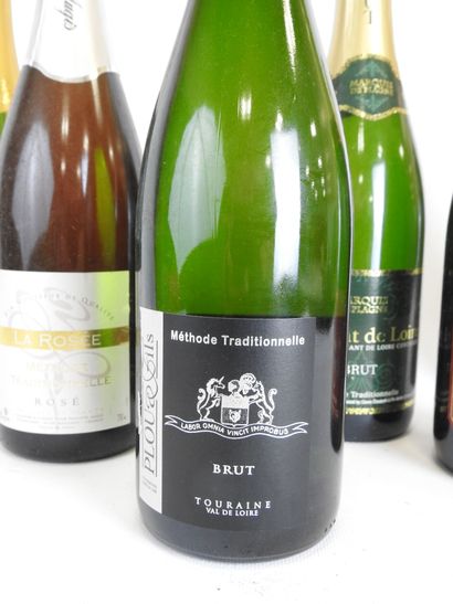 null 6 bouteilles Touraine brut, Monmousseau, Crémant de Loire, La Rosée méthode...