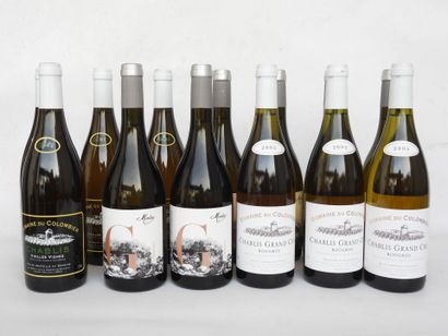null 13 bouteilles Chablis dont Vieilles vignes Domaine du Colombier 2005, Monluc,...