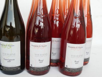 null 12 bouteilles Touraine Sauvignon blanc et rosé, Domaine Le Sourne 2017