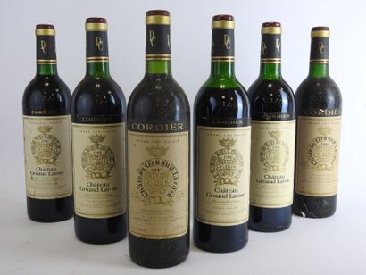null 6 bouteilles Chateau Gruaud Larose GCC : 1 x 1989 - 3 x 1988 - 1 x 1982 - 1...