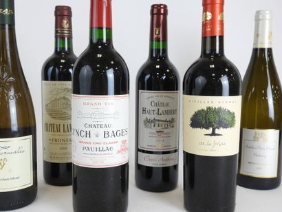 null 6 bouteilles Chateau Lynch Bages Pauillac Grand Cru Classé 1998, Les Vaucorneilles...