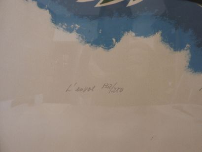 null Jean PICART LE DOUX (1902-1982) : L'envol. Lithographie couleurs. Titré, numéroté...