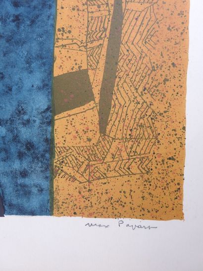 null Max PAPART (1911-1994) : La Dormeuse. Lithographie couleurs. Signé au crayon...