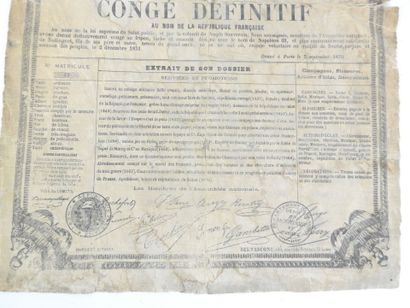 null POSTERS. "Final discharge in the name of the French Republic [] given in Paris,...